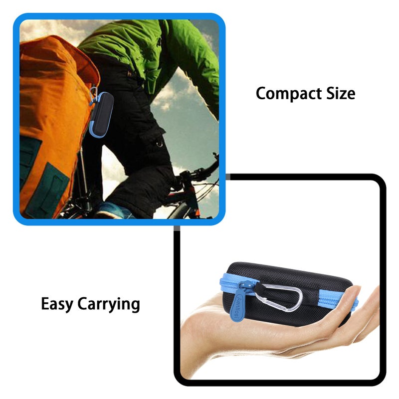 Aenllosi Aenllosi Hard Carrying Case Replacement Compatible with Garmin HRM-Pro Plus, Premium Chest Strap Heart Rate Monitor Holder(Case Only) (Blue Zipper) - Image 5