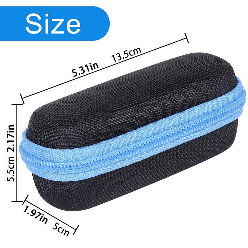 Aenllosi Aenllosi Hard Carrying Case Replacement Compatible with Garmin HRM-Pro Plus, Premium Chest Strap Heart Rate Monitor Holder(Case Only) (Blue Zipper) - Image 4