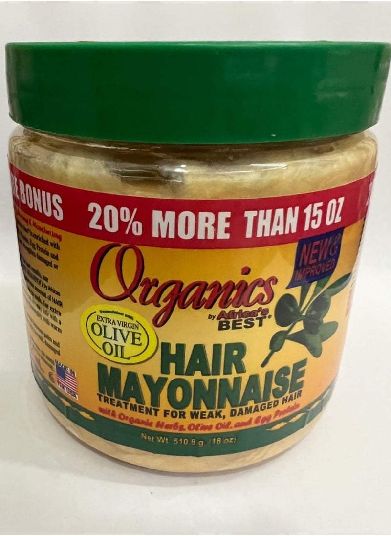 Organic Mayonnaise cream to strengthen hair 