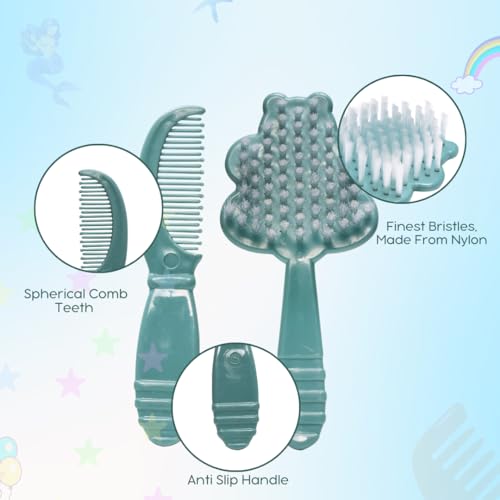 Adore Jungle Fun Brush and Comb Set | Newborn Scalp Grooming Product for Infant Toddler Kids & for New Born Children (Honey Bee) - Image 5