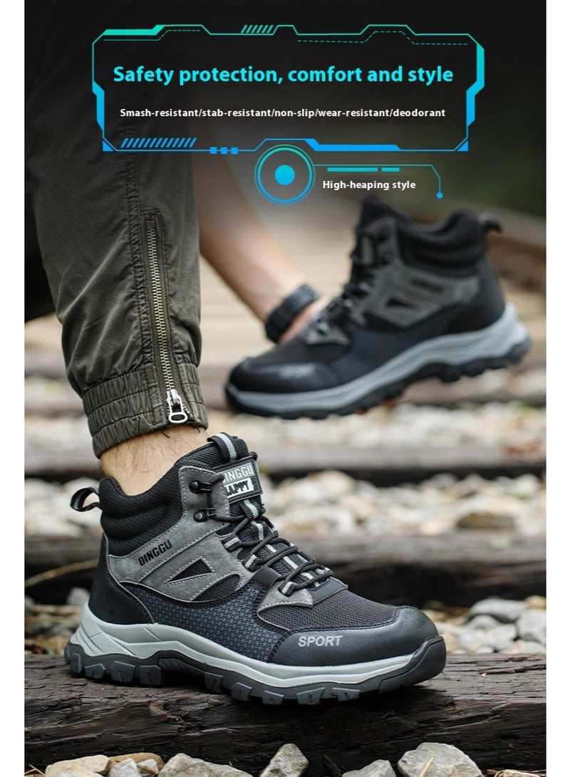 Steel Toe Shoes for Men Lightweight Safety Shoes Comfortable Puncture Proof Slip On Indestructible Work Shoes and Fashion Sneakers. - Image 1