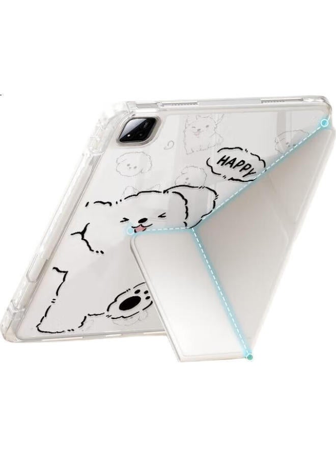 Shell Sister Suitable For Xiaomi Tablet 7/7 Pro Protective Case 11.2 Inch Model Xiaomi Tablet Protective Shell Anti-Bending Cartoon With Pen Slot Y-Type Three-Fold Simple - Image 3