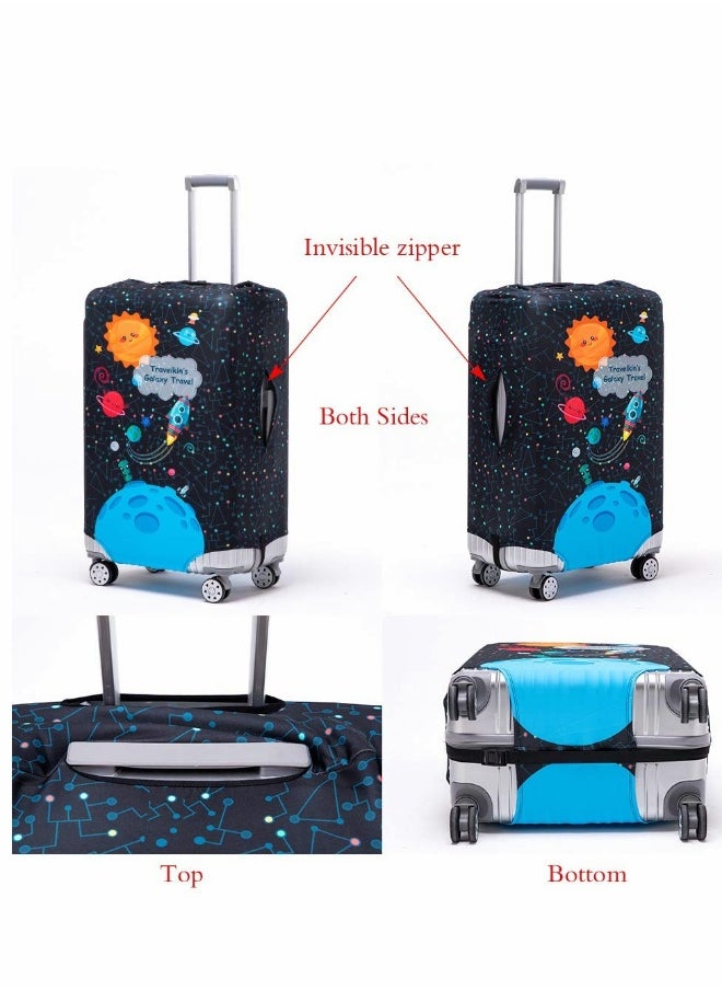 Generic Luggage Cover Water Washable Suitcase Cover Spandex Elastic Luggage Protective Covers Travel Accessories Suitable for 18-32 Inch Trolley Case  - Image 2