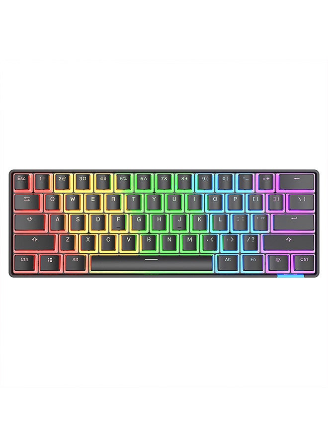 Ajazz DaiDai STK61 Pudding Key Cap 61 Keys Wireless Mechanical Keyboard Blue Switch RGB Portable Dual Mode Bluetooth Gaming Keyboard for Laptop PC - Image 2