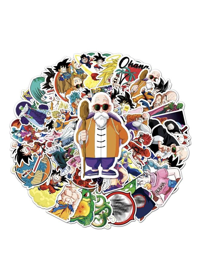 مجموعة 50 ملصقات للكتابة على الجدران برسومات كرتونية دراغون بول - Image 4