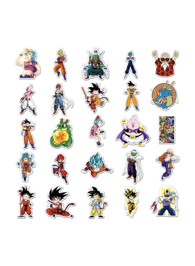 مجموعة 50 ملصقات للكتابة على الجدران برسومات كرتونية دراغون بول - Image 5