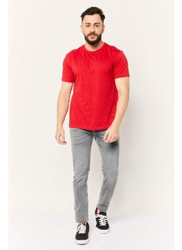 KANGOL Men Sportswear Fit Short Sleeves Outdoor T-shirt, Red  - Image 2