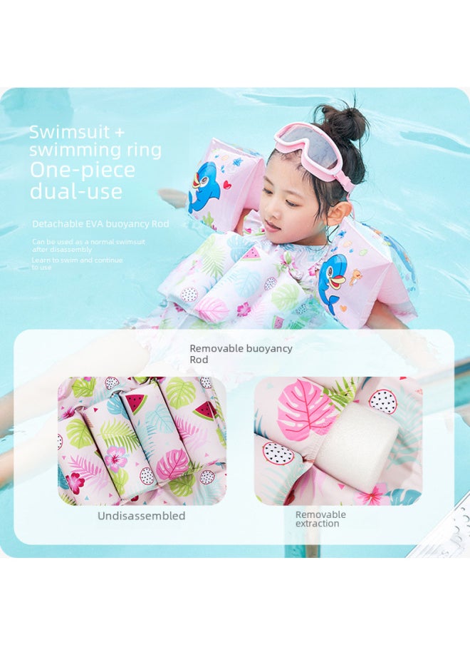 Loquat Children's Buoyancy Swimsuit Baby Swimsuit One-piece Girl Toddler 2-3 Years Old Toddler 1 Boy Swimsuit Baby-Color:Car-  - Image 3