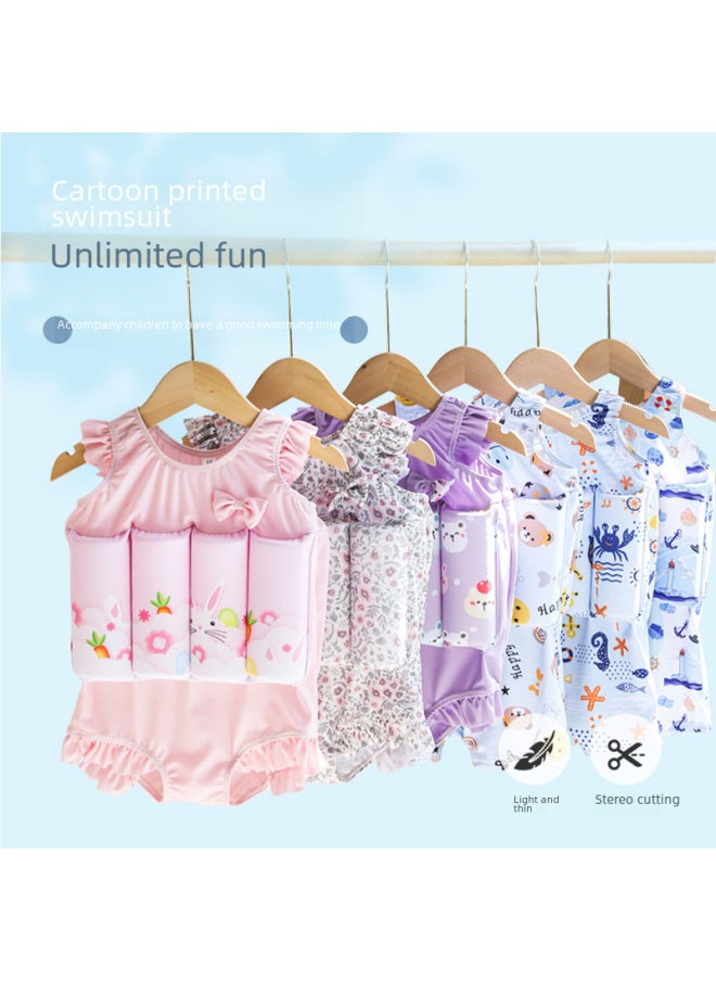 Loquat Children's Buoyancy Swimsuit Baby Swimsuit One-piece Girl Toddler 2-3 Years Old Toddler 1 Boy Swimsuit Baby-Color:Car-  - Image 2