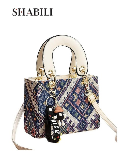 Women's Fashion Shoulder Bags, Ladies Doll Charm Handbag Tote Bags Clutch Bag, Portable Small Bag Phone Bag Crossbody Bag Satchel Bag Beach Bag Carry Bag for College Students and Teenagers