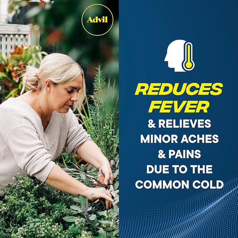 Advil Ibuprofen Coated Caplets Pain Reliever and Fever Reducer 200 Milligram 24Ct - Image 5