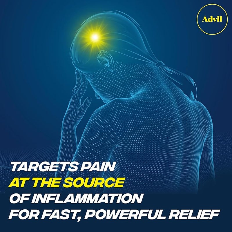 Advil Ibuprofen Coated Caplets Pain Reliever and Fever Reducer 200 Milligram 24Ct - Image 4
