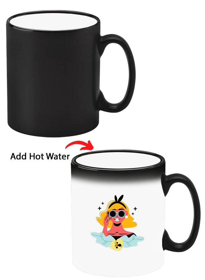 Theodor Colour Changing Heat Sensitive Magic Mug - Add Hot Tea or Coffee Girl Power Goggles For Home Office Gift Kids Men Women  - Image 1