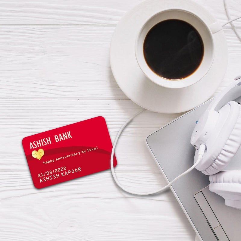 exciting Lives بطاقة ائتمان مخصصة - هدية لعيد الحب، عيد الميلاد، الزفاف، الذكرى السنوية - للزوج، الزوجة، الصديق، الصديقة - 8.5 × 5.3 سم - Image 5