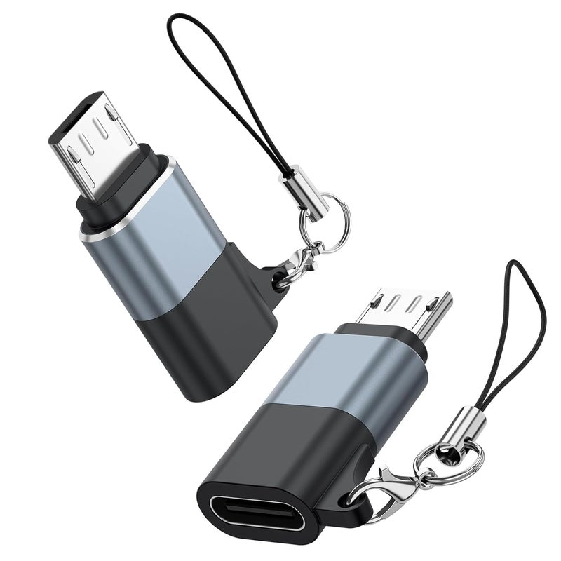 Tobfit Tobfit Micro USB to USB C Adapter for Type C Female to Micro B Male Converter QC 3.0 Data Transfer Compatible with PS4 Xbox Game Controller Spaker Driving Recorder Galaxy S7 Micro USB Devices - Image 1