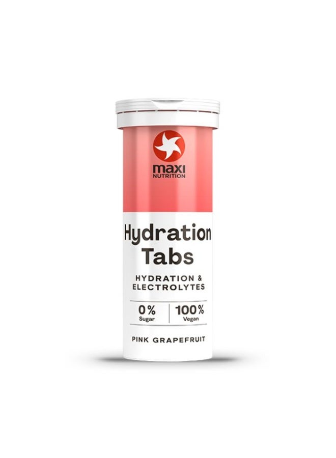 Maxi Nutrition Hydration Effervescent Tablets | For Hydration & Electrolytes | Refreshing Fitness Drink With 0% Sugar | 100% Vegan | Pink Grapefruit Flavour | 40g - Image 1