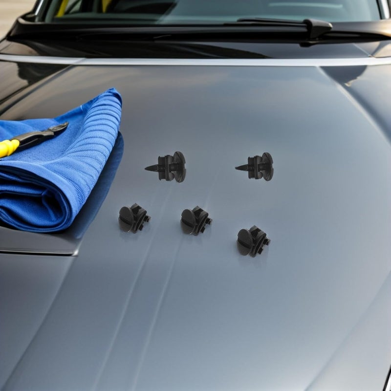 Garneck 15pcs Automotive Plastic Car Retainer Clips Kit for Hood and Front Bumper Panel Trim, Universal Bumper Support Fasteners for Vehicle Body Repair and Replacement - Image 5