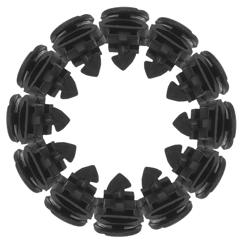 Garneck 15pcs Automotive Plastic Car Retainer Clips Kit for Hood and Front Bumper Panel Trim, Universal Bumper Support Fasteners for Vehicle Body Repair and Replacement - Image 1