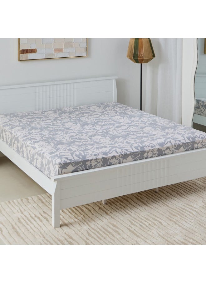 Home Box Aurora Heya Printed Cotton Queen Fitted Sheet 200 x 33 x 150 cm  - Image 1
