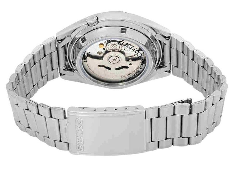 Seiko 5 Automatic SNXF05K1 Day/Date Stainless Steel White Dial 30M Mens Watch - Image 2