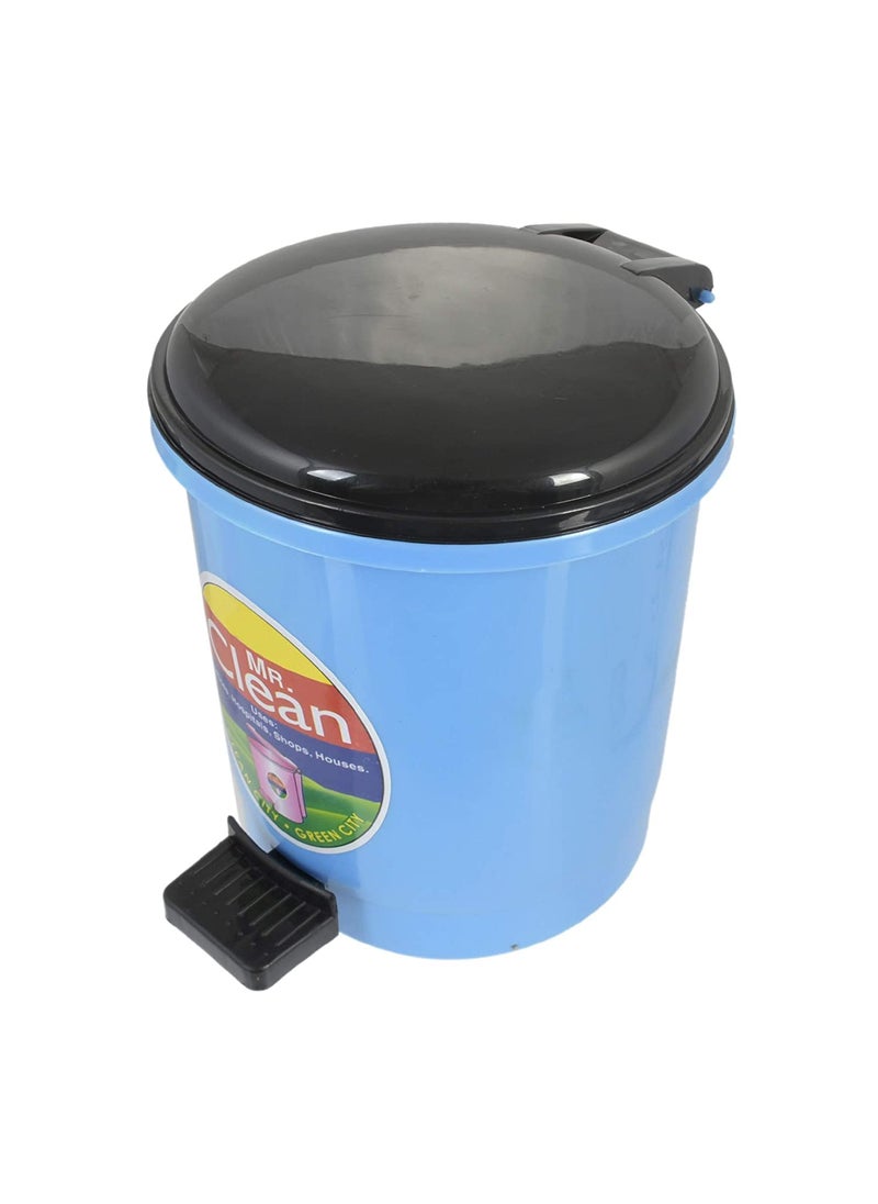 Kuber Industries Kuber Industries Table Top Desk Garbage Dustbin Trash for Office Home Work Place2 LTRSky Blue  - Image 1