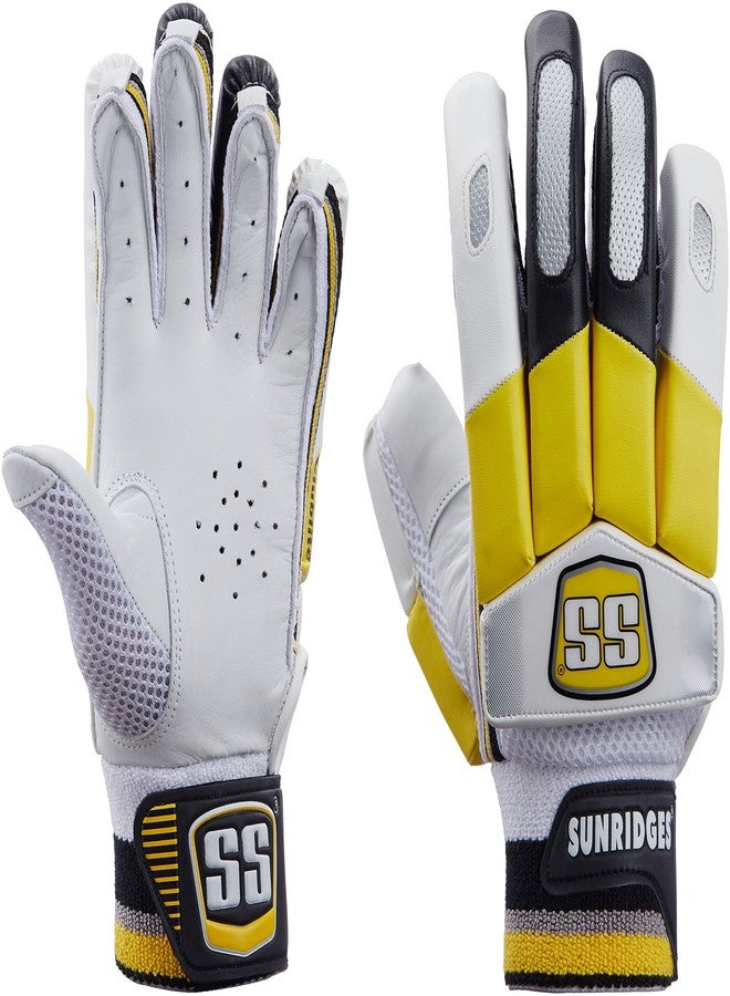 SS Clublite Boy's RH Batting Gloves (White)