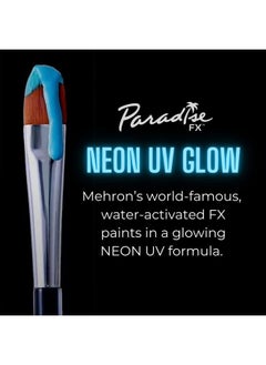 mehron Makeup Paradise Makeup AQ Refill (.25 oz) (Celestial – Neon Blue/Light Blue UV)  - Image 3