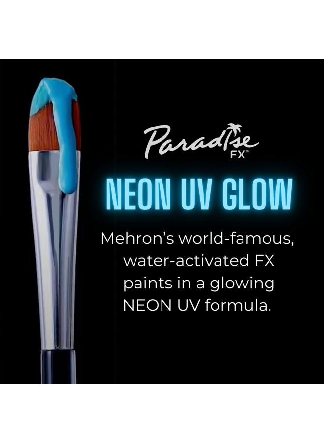 mehron Makeup Paradise Makeup AQ Refill (.25 oz) (Celestial – Neon Blue/Light Blue UV) - Image 3