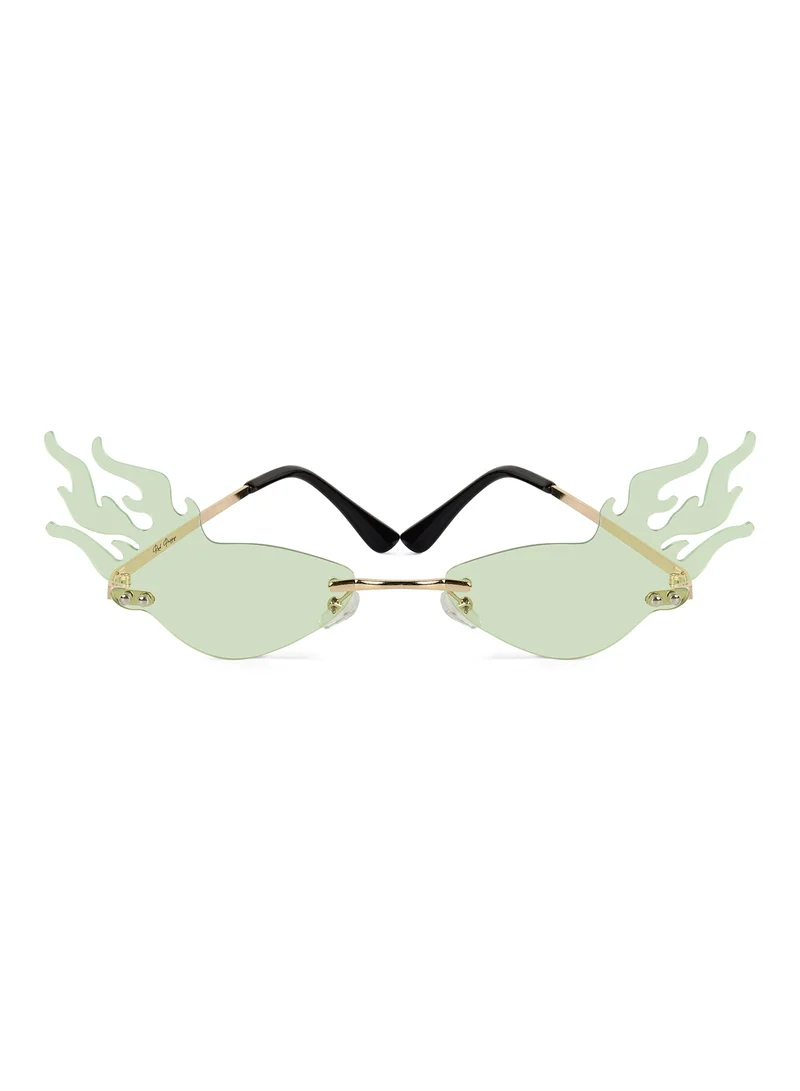 Woggles Red Pappy Velora Green Fire Sunglasses