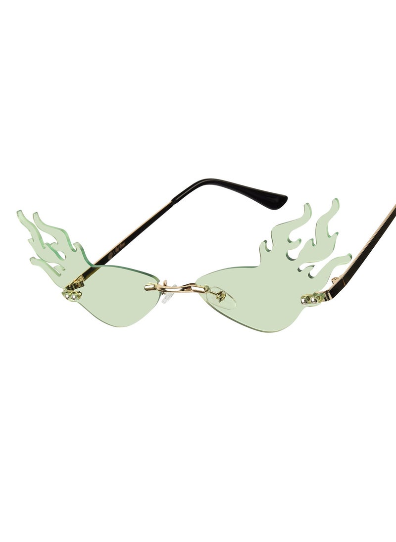 Woggles Red Pappy Velora Green Fire Sunglasses  - Image 3