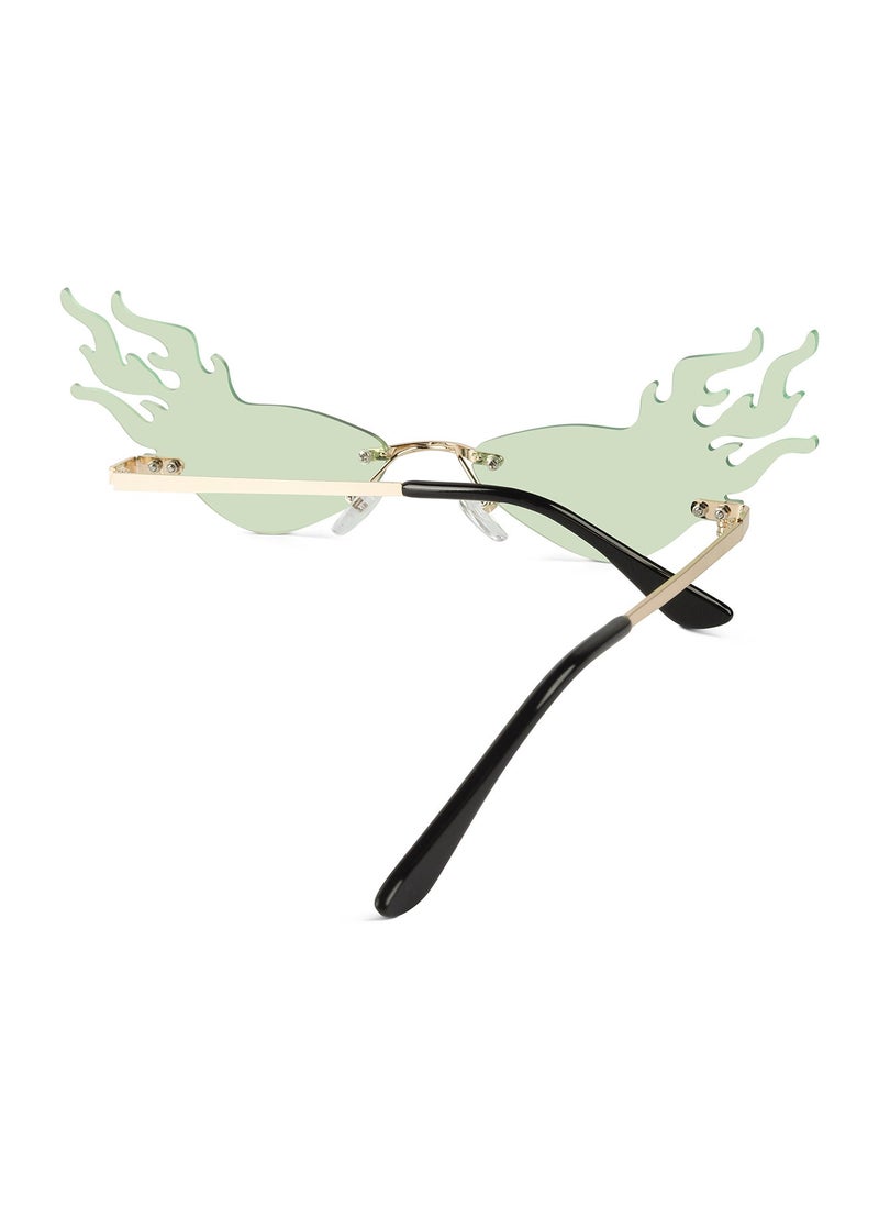 Woggles - Red Pappy Velora Green Fire Sunglasses - Image 1