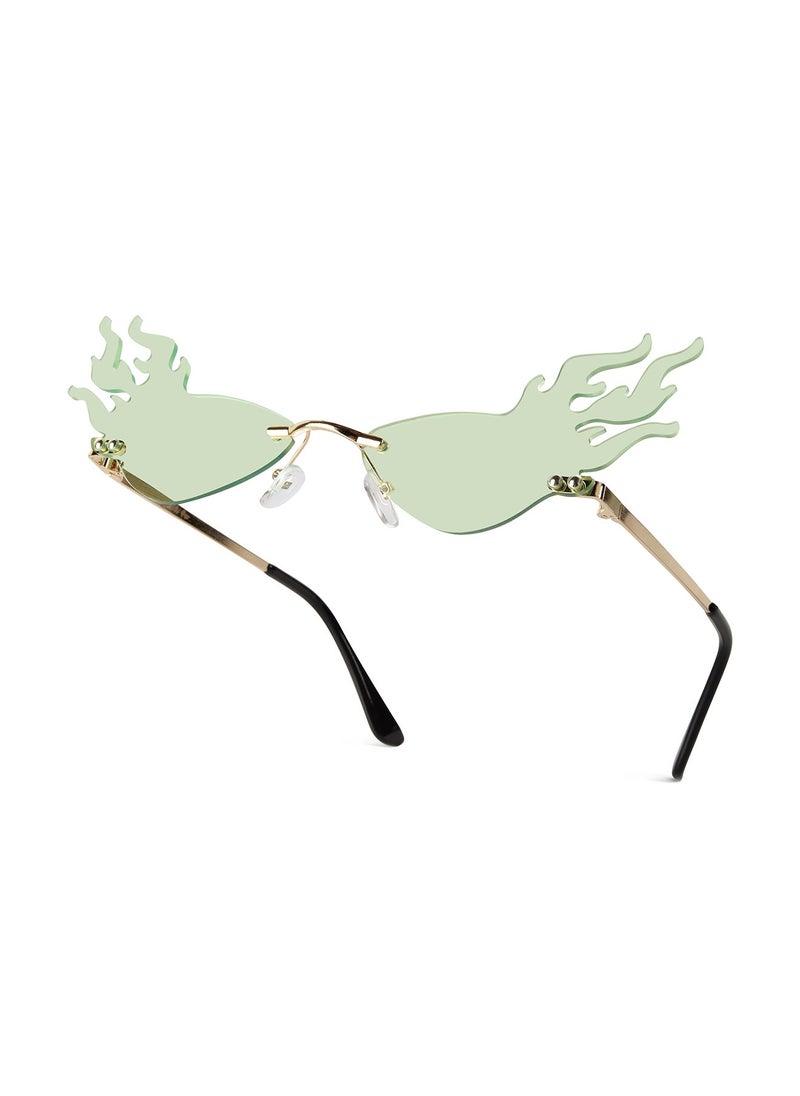 Woggles - Red Pappy Velora Green Fire Sunglasses - Image 1