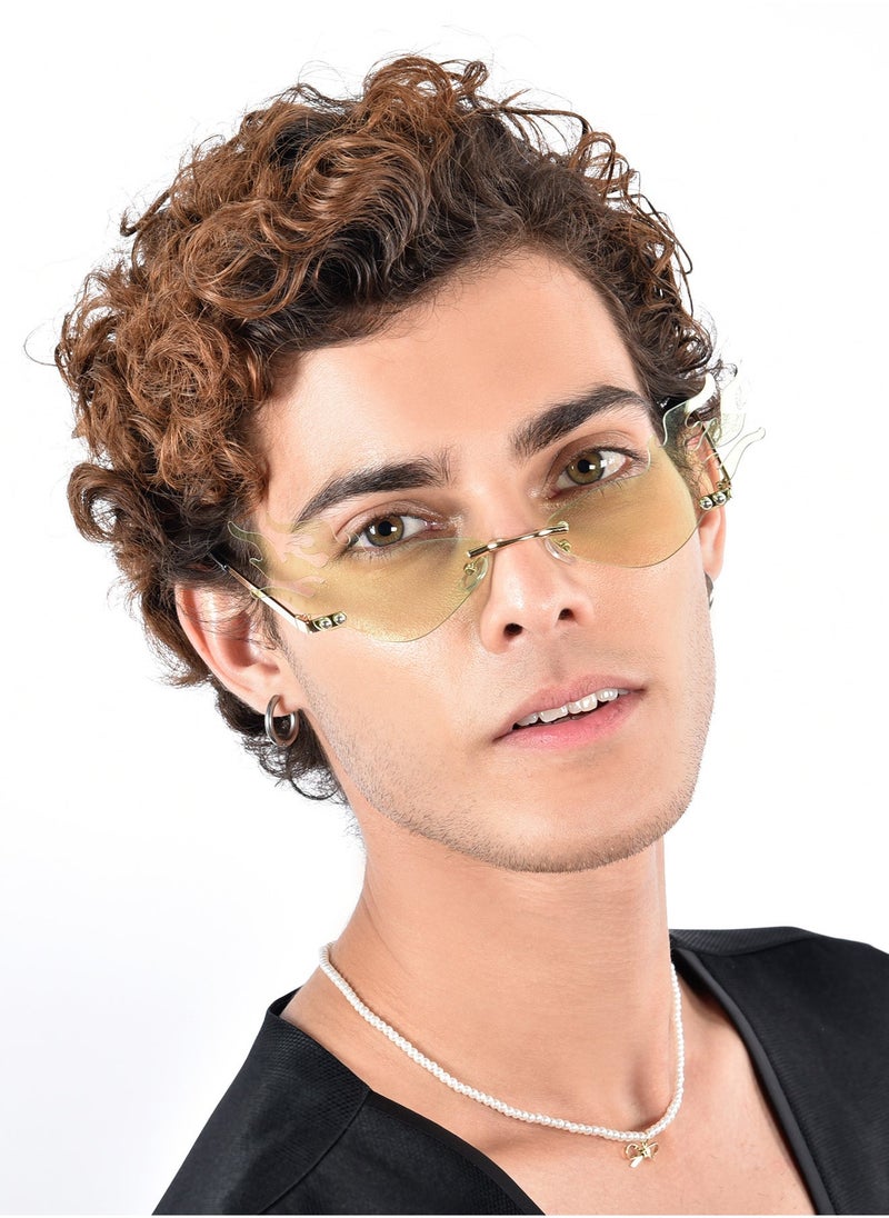 Woggles Red Pappy Velora Green Fire Sunglasses  - Image 4