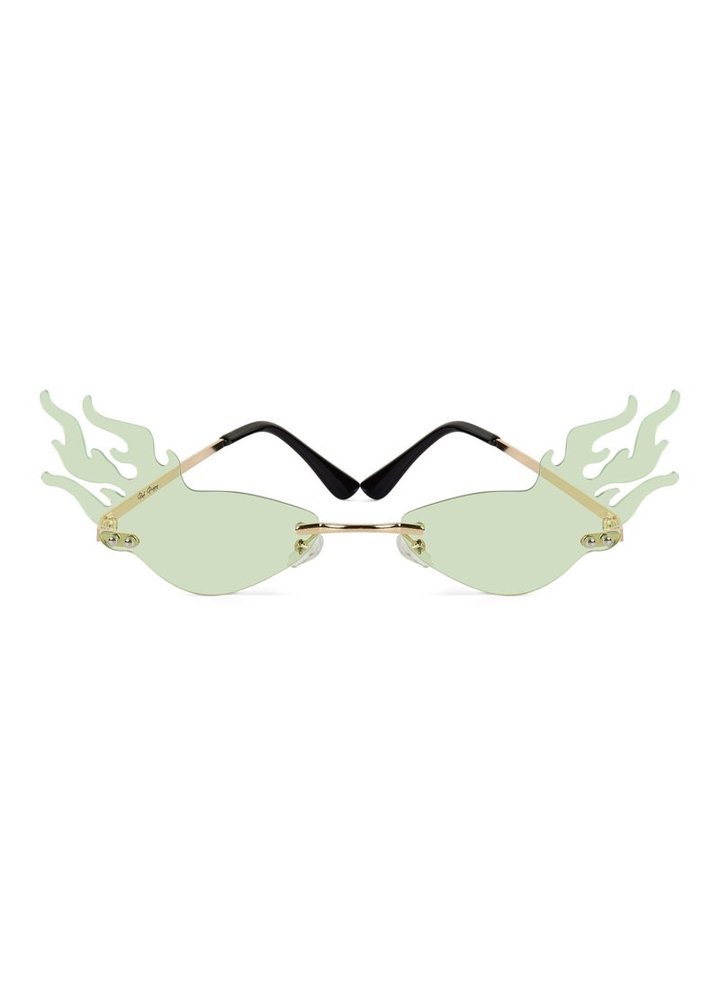 Woggles Red Pappy Velora Green Fire Sunglasses  - Image 2