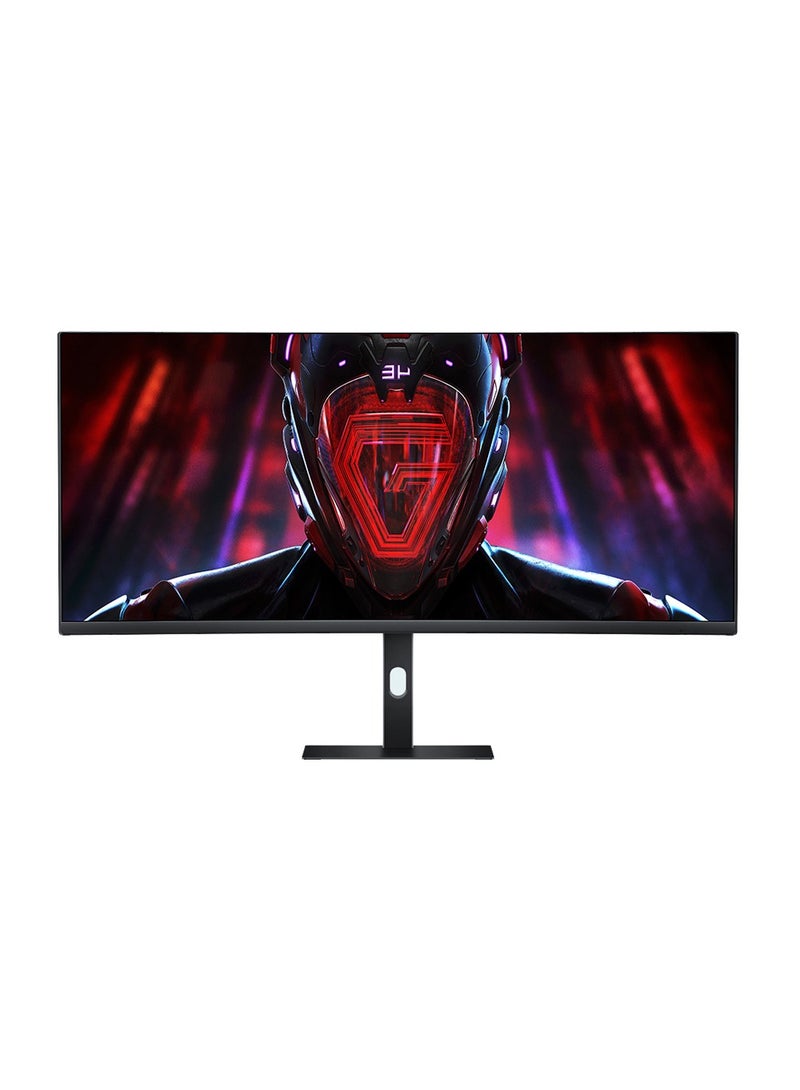 Xiaomi 34 inch MI Curved Gaming Monitor (G34WQ) 1ms Fast Response 21:9 180Hz High Refresh Rate 1500R Curvature WQHD 3440x1440 Resolution sRGB Wide Colour Gamut Free-Sync (DP x2, HDMI x2, Audio Port x1, DC IN x1) Black - Image 1
