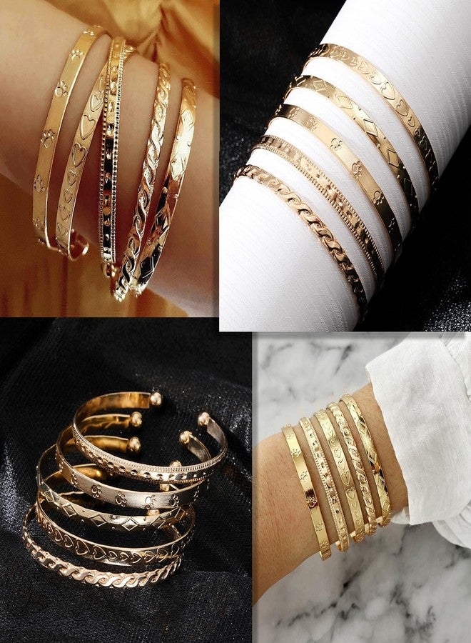 17 اي اف سوار ذهبي عيار 17 قيراطًا للنساء، مطلي بذهب عيار 14 قيراطًا، متعدد الطبقات، بتصميم بوهيمي عصري، بنمط هندي بانك، بتصميم كابل سميك وناعم، هدية مجوهرات أنيقة وبسيطة - Image 2