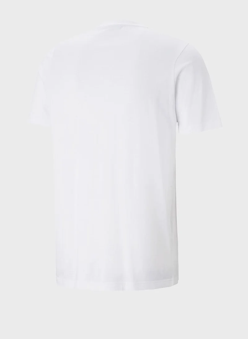 PUMA white Classics men t-shirt for Men | Best Price UAE