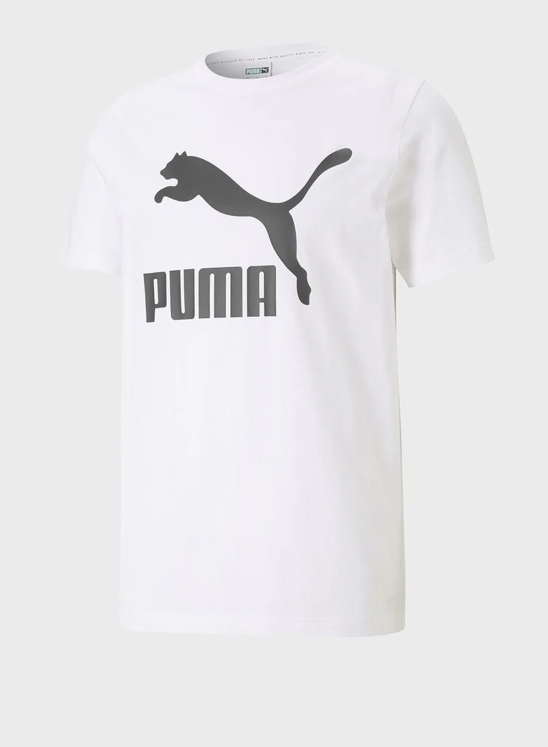 PUMA white Classics men t-shirt for Men | Best Price UAE