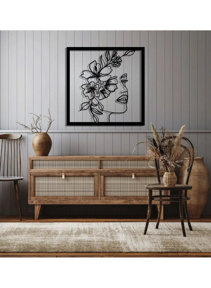 Metal Wire Art Wall Face Frame - Image 1