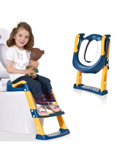 Gonice Potty Training Toilet Seat,With Treadles Stools, For Boys And Girls,Comfortable Safe Potty Seat Potty Chair  - Image 1