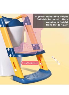 Gonice Potty Training Toilet Seat,With Treadles Stools, For Boys And Girls,Comfortable Safe Potty Seat Potty Chair  - Image 3