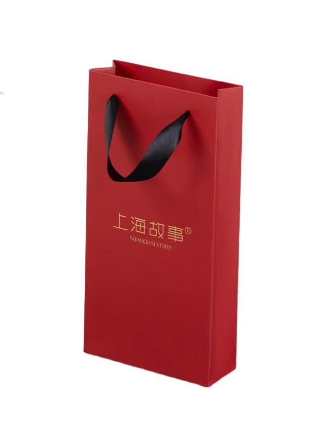 Shanghai Story Silk Sun Protection Face Mask With Embroidery For Women, Double-Layer Veil With Ear Loops, Neck Protection Gift, Grey