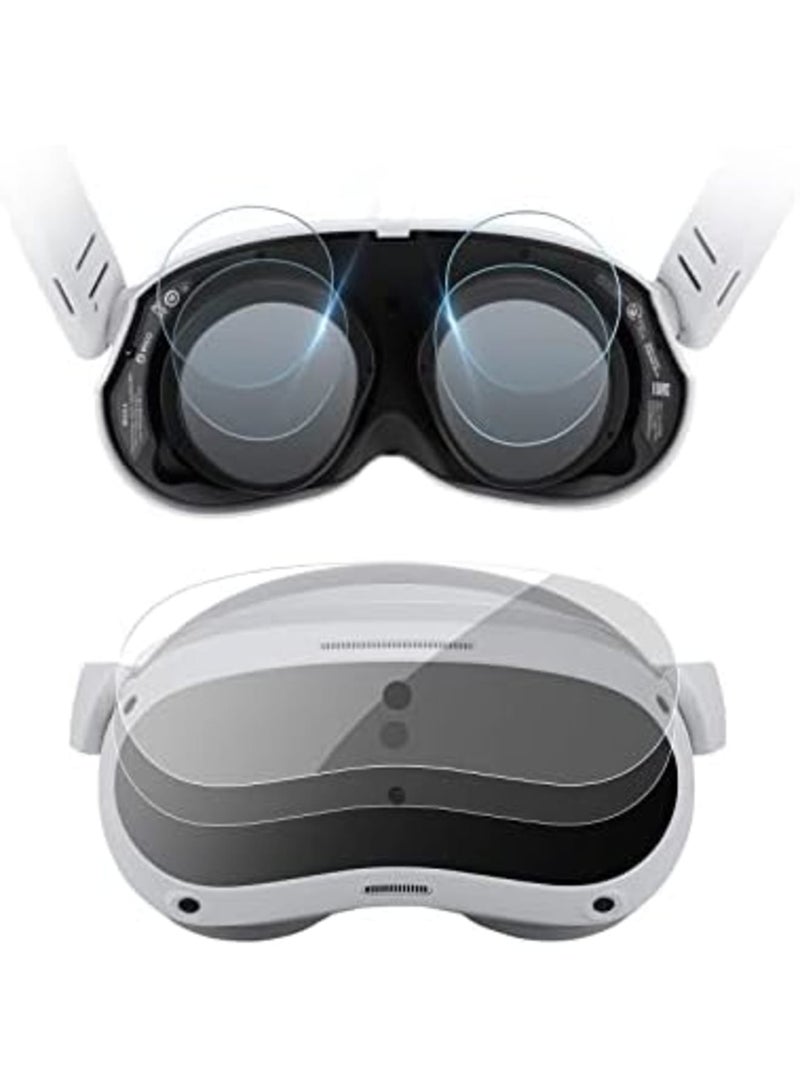 PICO 4 VR Headset  Glasses Protective Film Set, HD Anti-scratch Soft Film Cover for Clear View - Image 1
