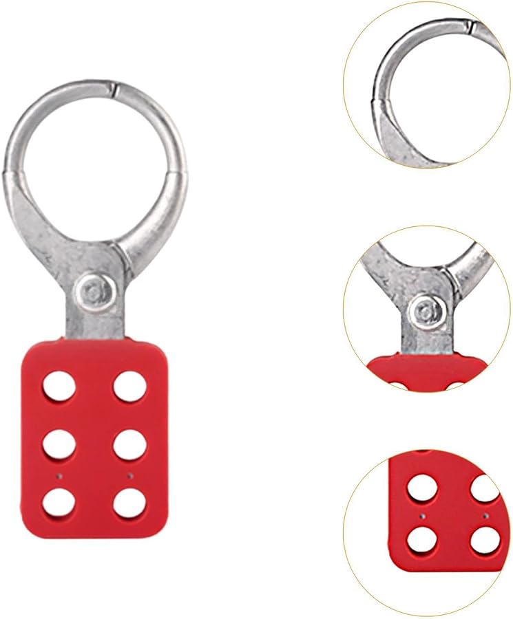 Industrial Tamperproof Lockout Hasp Aluminum Compact with 38mm Locking Hook - Image 4