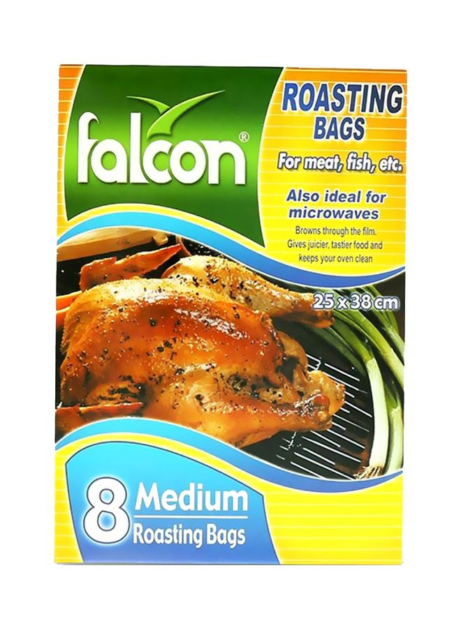 8-Piece Roasting Bag Set Clear 38x25cm