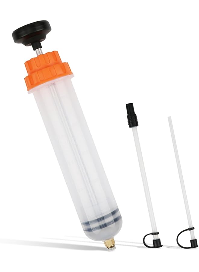 KASTWAVE 500Ml Oil Extractor Pump, Manual Pump Fluid Change Syringe With 304 Stainless Steel & Abs, Portable Fluid Transfer Tool For Automotive/Industrial Use (1 Pack) - Image 1