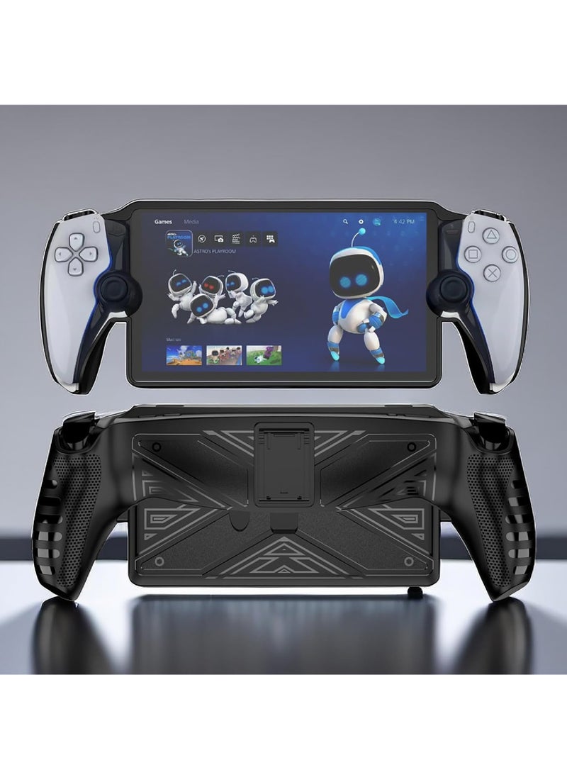 روك بو حافظة لجهاز PlayStation Portal Remote Player - مع حامل - ممتص الصدمات الناعم من مادة TPU - مضاد للانزلاق - سهل الإمساك  - Image 4