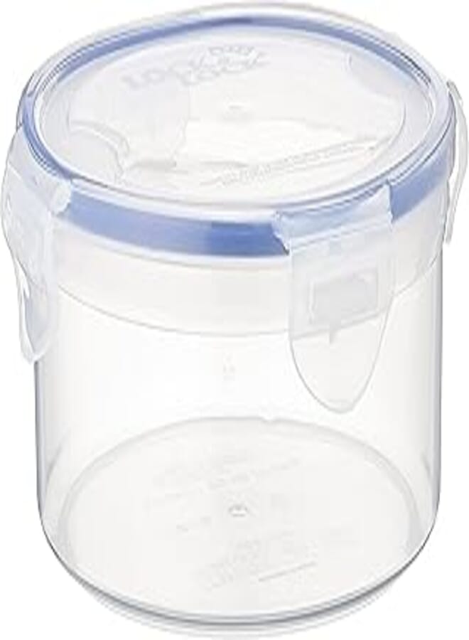 LocknLock Round Plastic Container 600ml Transparent