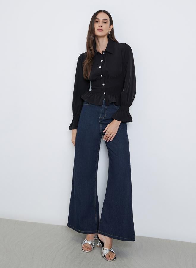 Styli Women Shirred Waist Detail Shirt - Image 2