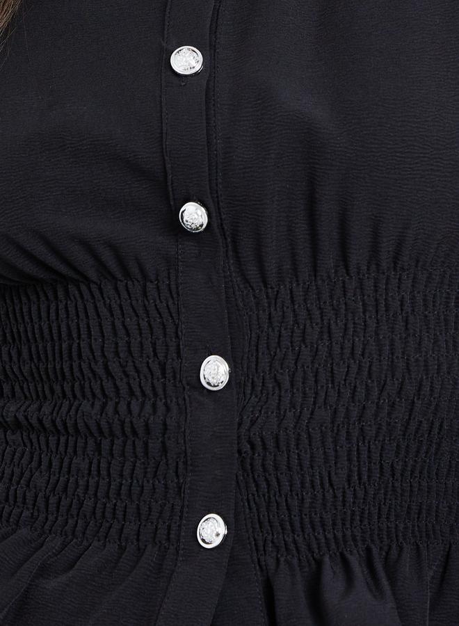 Styli Women Shirred Waist Detail Shirt - Image 3